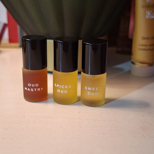 Oud Attar mini perfume oils, 2 ml, spiced and sweet