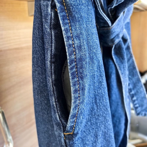 Denim dress for women, size 38, blue