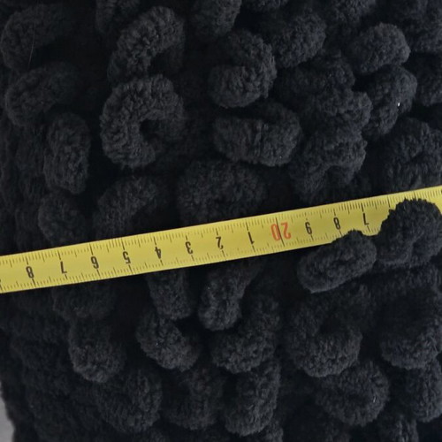 Handmade knitted large handbag with black chain new