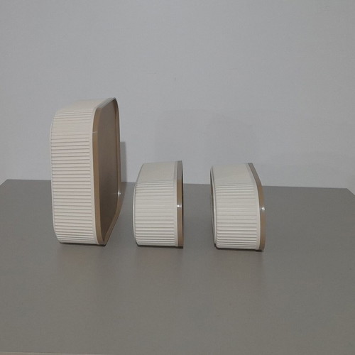 Linear Comfort set of 3 storage and serving containers new
