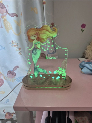 Lamp used with USB in box with name