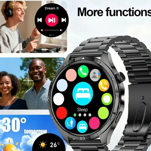 Smart Watch with LED flashlight, UV light, large screen