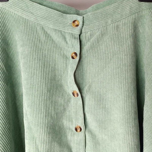Sage Green Button Corduroy Skirt like new, size XXL