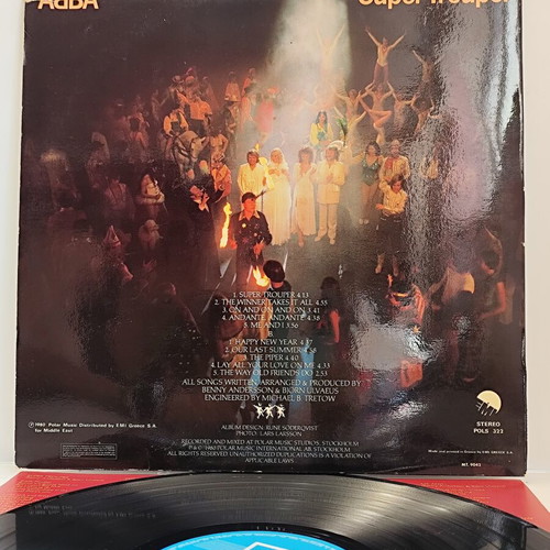 ABBA Super Trouper vinyl LP 1980 Greek edition like new, pop