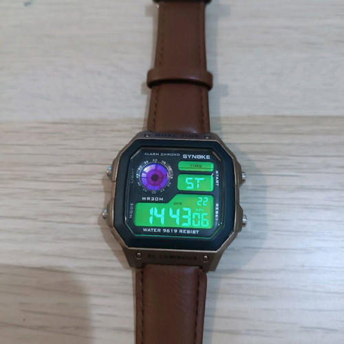 Synoke AE 1200 Custom Screen Mod Wristwatch new, brown