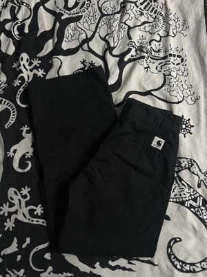 Carhartt Cotton Wide Leg Trousers Black size XS like new
