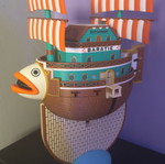 3D Printed Πλοίο Baratie One Piece με βάση