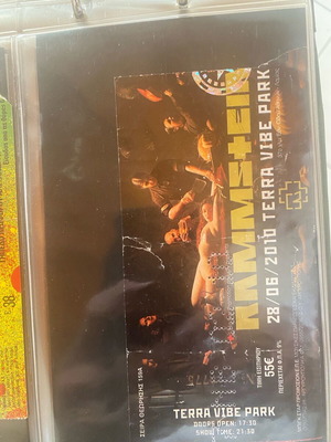Rammstein concert ticket used, without stub
