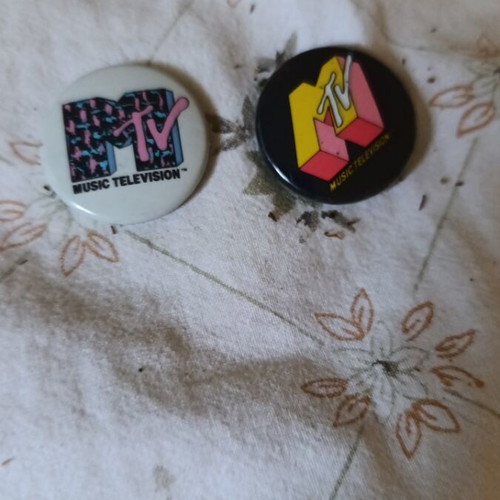 MTV Vintage Pins Set 2 Authentic 1986