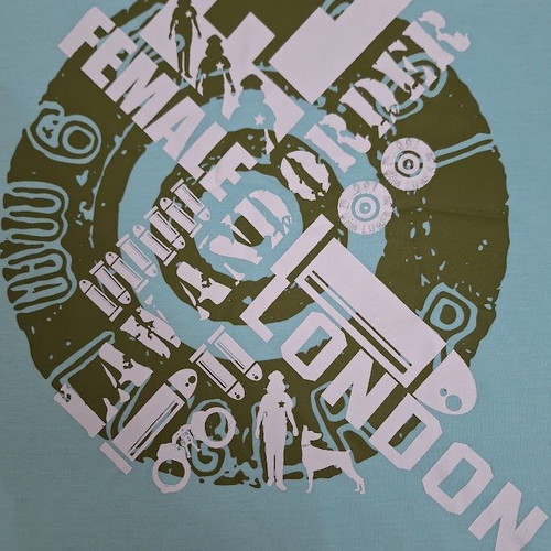 London T-shirt XXL like new, turquoise