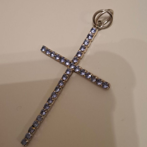 Purple cross like new with box