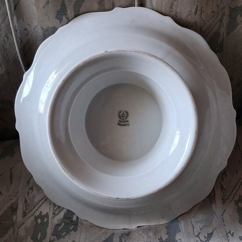 Bavarian Schumann Arzberg fruit bowl with foot new, baroque antique
