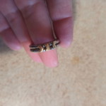 Silver-gold double ring like new