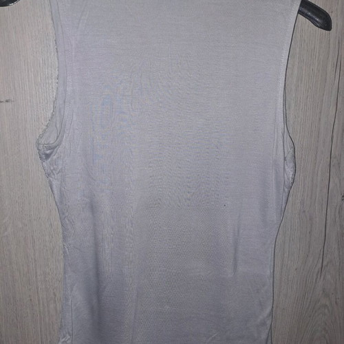 H&M blouse with lace like new, gray, size S