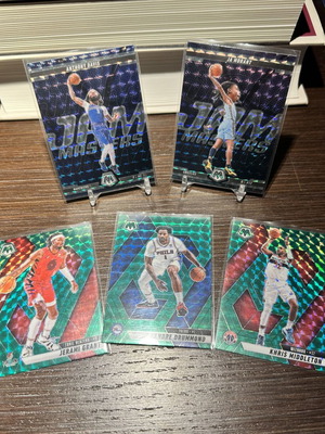 Panini Mosaic NBA 2024-25 pack of 5 special Prizm Jam Masters cards new