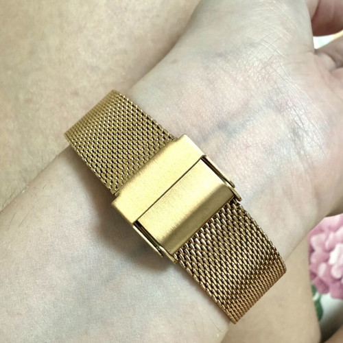 Minimalist watch new, stainless steel rose gold black marble unisex