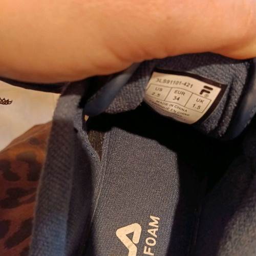 Fila shoes new dark blue size 34