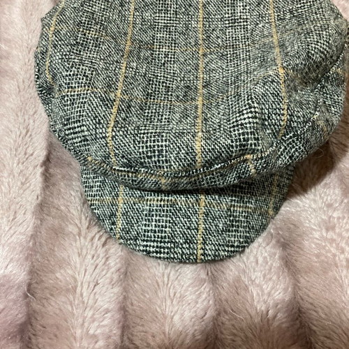 Checked flat cap Primark like new, grey multicolor