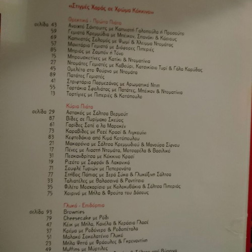 Cookbook and Pastry Moments of Joy in Red used