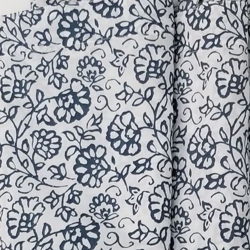 IKEA Mjolkort curtains 2 panels like new, floral blue white
