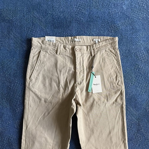 Pepe Jeans Slim Chino pants new, beige, men's size M