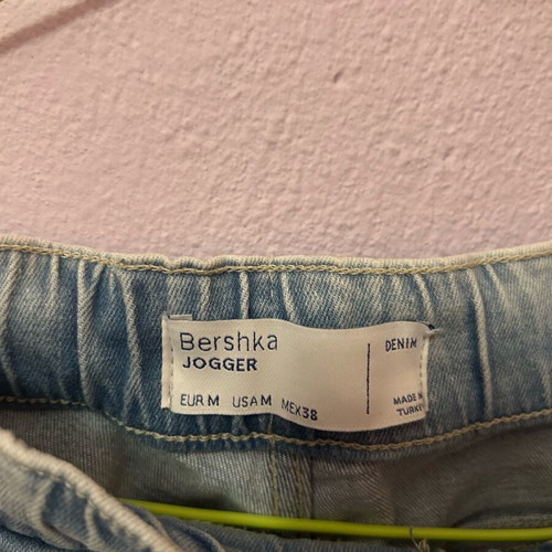 Bershka jeans like new, size M, blue turquoise