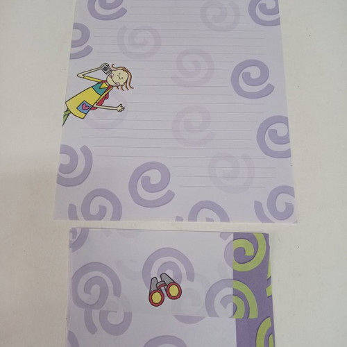 Letter papers used, 5 different designs with RBB envelopes