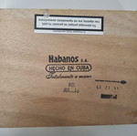Ξύλινη θήκη για πούρα Hubanos μεταχειρισμένη