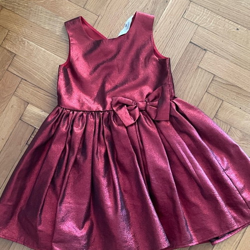 H&M burgundy dress like new for 5-6 years old