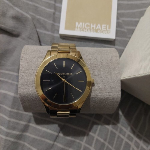 Michael Kors women's wristwatch, black and gold