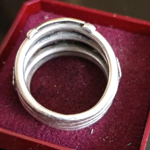 Women's ring 18k gold and 925 silver like new