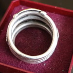 Women's ring 18k gold and 925 silver like new