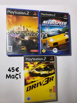Racing pack PlayStation 2 used with Driver and Need for Speed