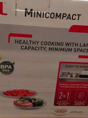 Tefal MiniCompact ατμομάγειρας καινούριος μοντέλο VC139810