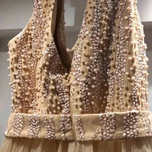 Nifiko dress new, size M 38 10, beige Favela