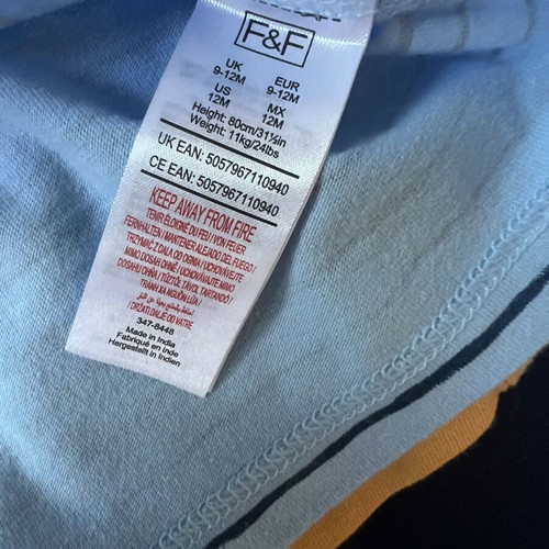 Mothercare and F&F Baby Clothes Set Like New for 9-12 Months Boy