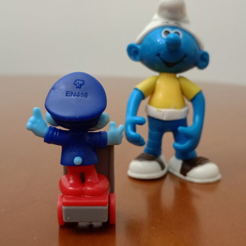 Smurfs figure set like new, 2 collectible characters
