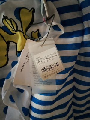 Codello Peanuts scarf, 170 x 50 cm, cotton and silk