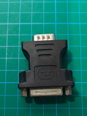 LDPE DVI to VGA adapter used