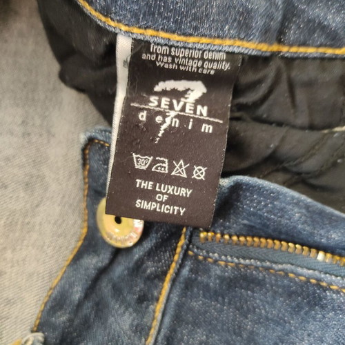 Seven denim παντελόνι γυναικείο S σαν καινούργιο, μπλε ελαστικό