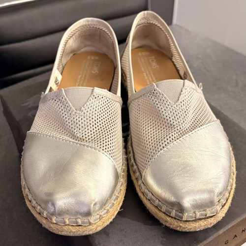 Toms espadrilles silver size 39