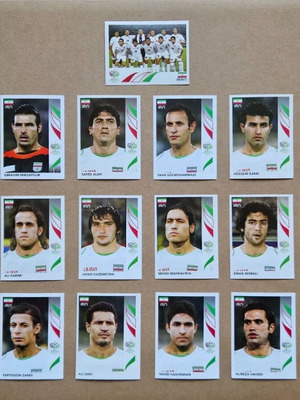 Panini World Cup 2006 Iran sticker set