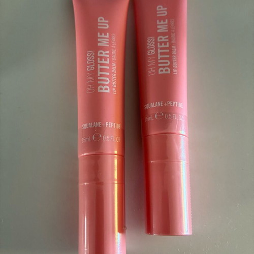 Rimmel London Oh My Gloss! Butter Me Up Lip Balm, Shade 002 Bubblegum, 2 pcs