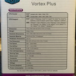 Cooler Master Vortex Plus CPU cooler used