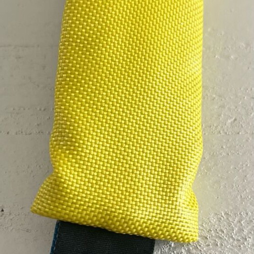 Key chain coin wallet like new, black and yellow, made in Greece