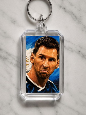 Acrylic keyring inspired by Lionel Messi 2026 World Cup