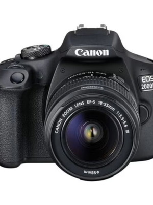 Canon EOS 2000D με φακό 18-55mm, μπαταρία, φορτιστή και δώρο τσάντα σαν καινούργιο