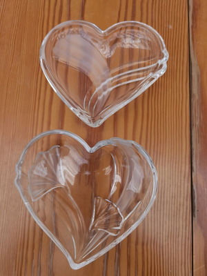 Crystal double bowl used