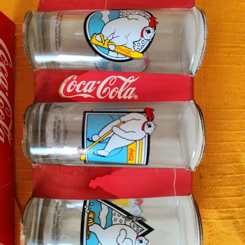 Coca Cola glasses new, set of 15 pieces