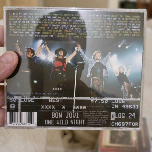 Bon Jovi One Wild Night Live 1985-2001 CD used